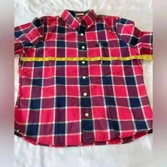 Abercrombie & Fitch Men’s Button Up Plaid Long Sleeve Shirt Lot of 3 Size Large - Picture 12 of 15